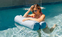Made from fade-resistant, marine-grade fabrics and filled with mold- and mildew-resistant foam beads, this hammock is built to endure chlorine, saltwater, and lake environments without popping, ripping, or tearing.