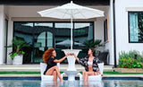Ledge Lounger Autograph Chair is perfect for shallow water depths up to 12 inches (30 cm) on your pool’s tanning ledge, baja shelf, or sun shelf, or as a stylish addition to your deck, this chair combines luxurious comfort with modern functionality.