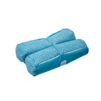 Made from fade-resistant, marine-grade fabrics and filled with mold- and mildew-resistant foam beads, this hammock is built to endure chlorine, saltwater, and lake environments without popping, ripping, or tearing.