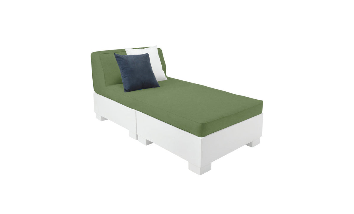 Ledge Lounger Affinity 2-Piece Sun Chair, tanning ledge lounger with backrest and ottoman