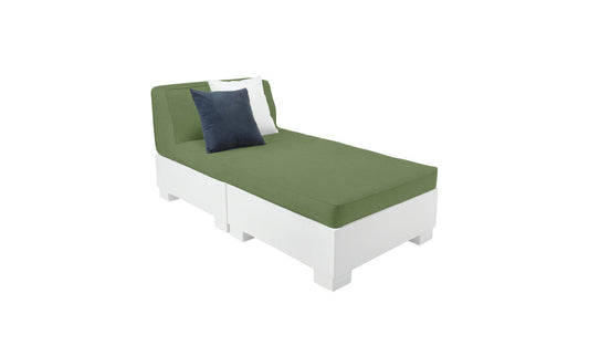 Ledge Lounger Affinity 2-Piece Sun Chair, tanning ledge lounger with backrest and ottoman