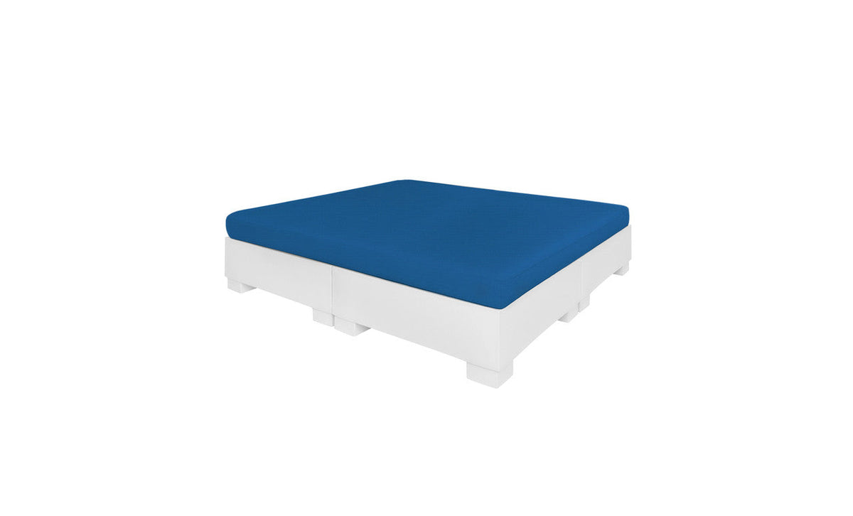 Ledge Lounger Affinity Square Sunbed with Flat Cushion, square pool bed with flat cushion, view 6