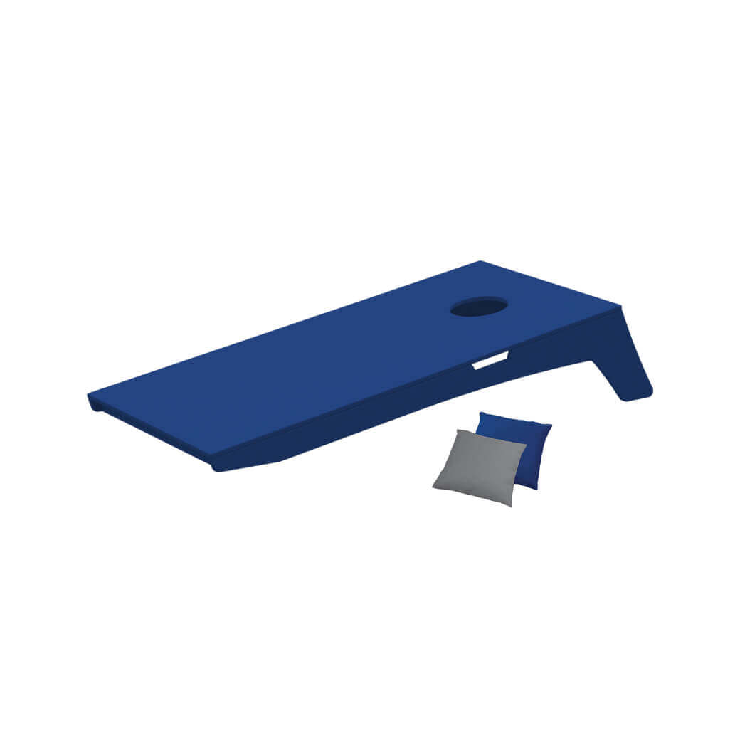 Whether you call it cornhole, bean bag toss, or tailgate toss, this complete set—featuring two durable boards and two sets of four resin-filled bean bags in your choice of colors.
