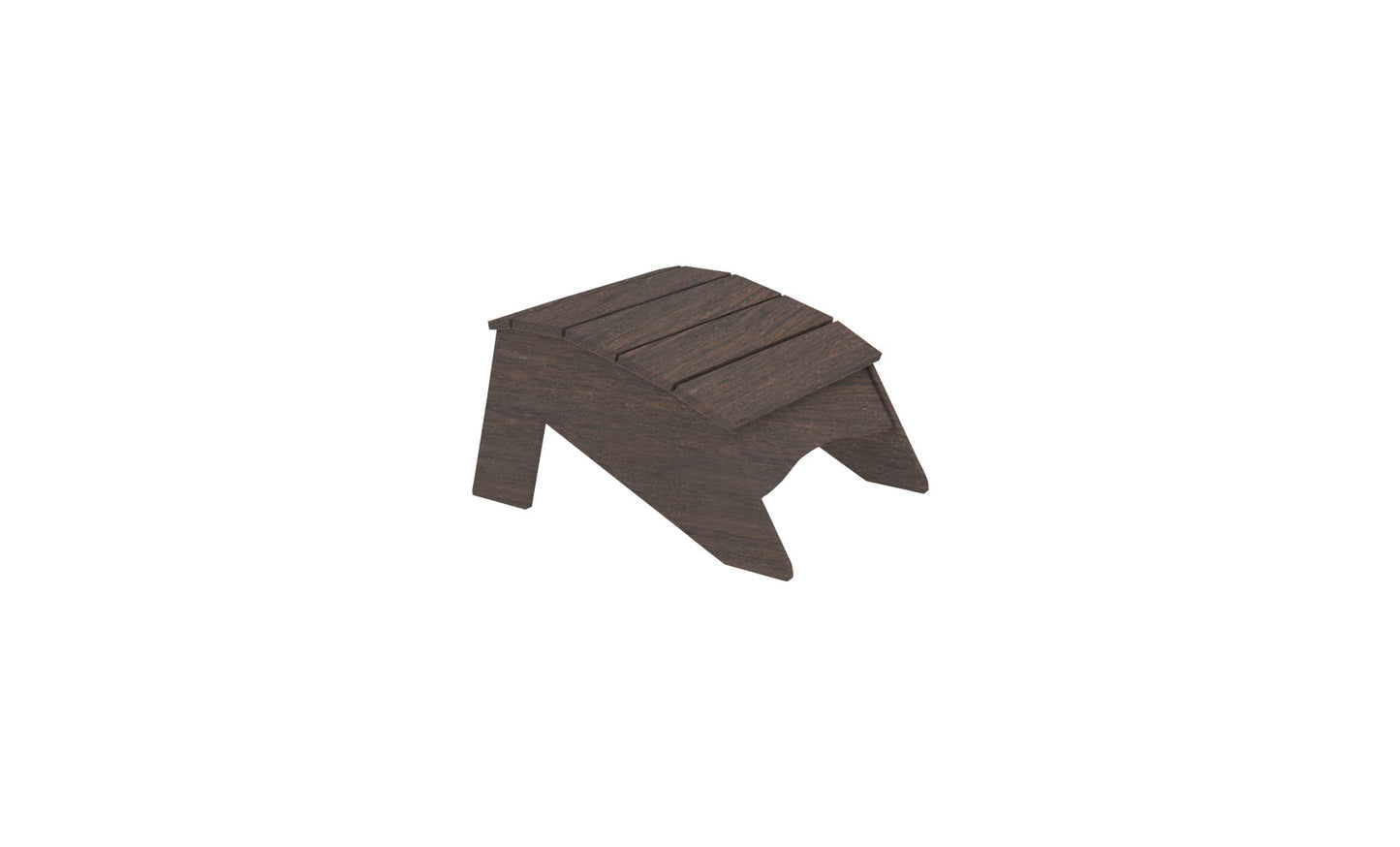 Ledge Lounger Legacy Adirondack Ottoman in a Flint woodgrain finish
