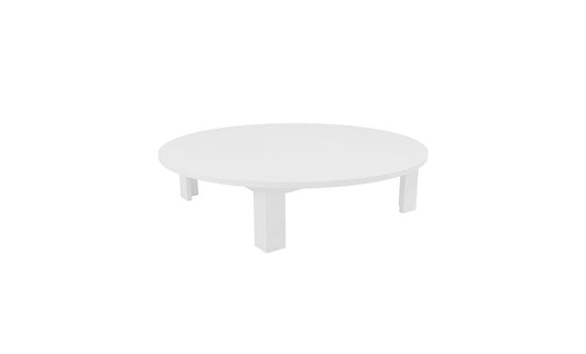 Ledge Lounger Mainstay Round Coffee Table in White