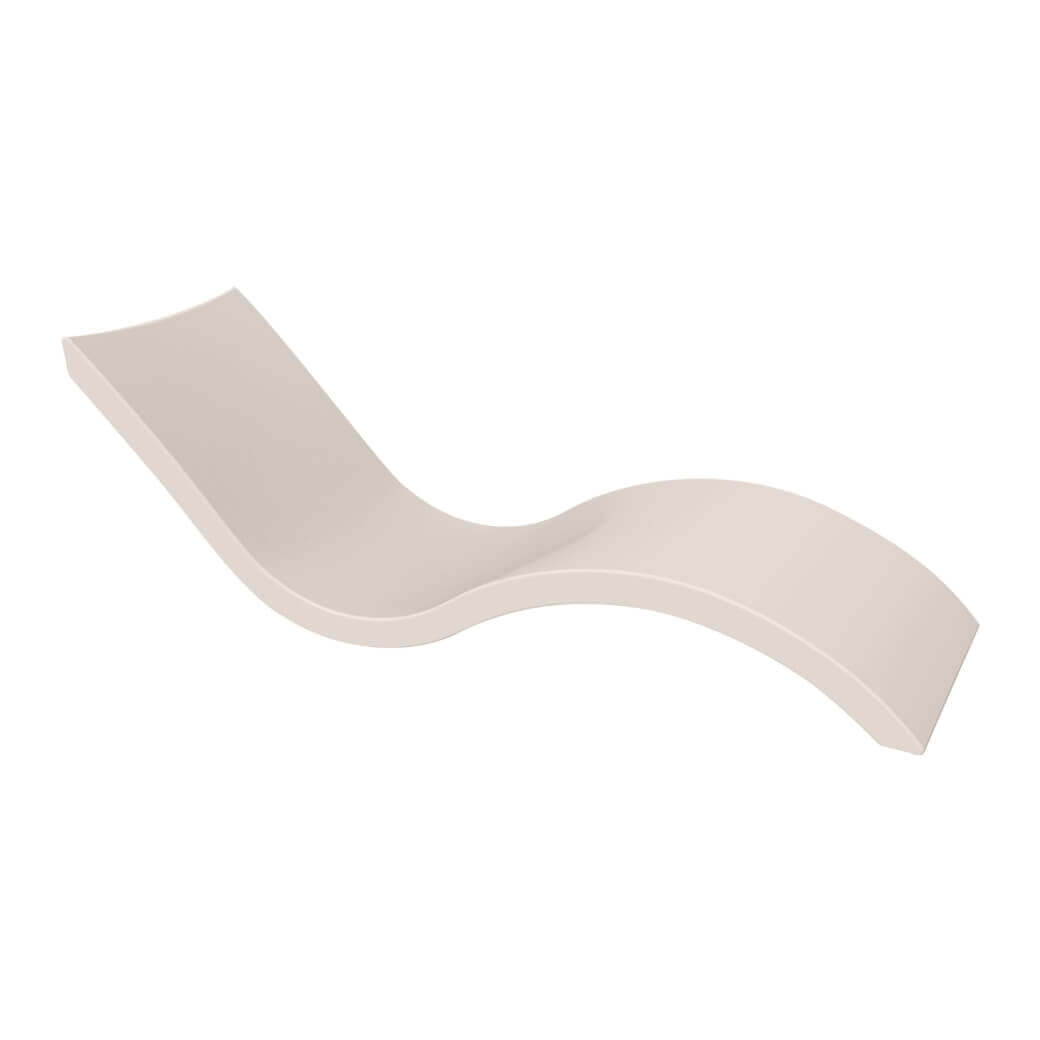 Ledge Lounger Signature Chaise, crafted for supreme comfort on your pool’s sun shelf, tanning ledge, or any surface submerged in 0-9 inches (0-22 cm) of water.
