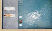 Ledge Lounger Signature Chaise, crafted for supreme comfort on your pool’s sun shelf, tanning ledge, or any surface submerged in 0-9 inches (0-22 cm) of water.