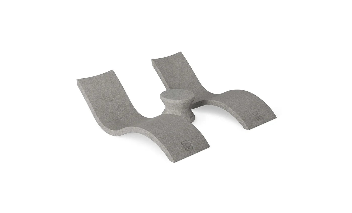 Ledge Lounger Signature Chaise & Side Table In-Pool Set