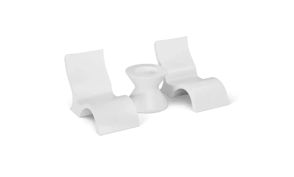 This set, featuring two Signature Lowback Chairs and a Tall Ice Bin Side Table, combines ergonomic design, premium durability, and chic aesthetics to elevate your outdoor oasis.