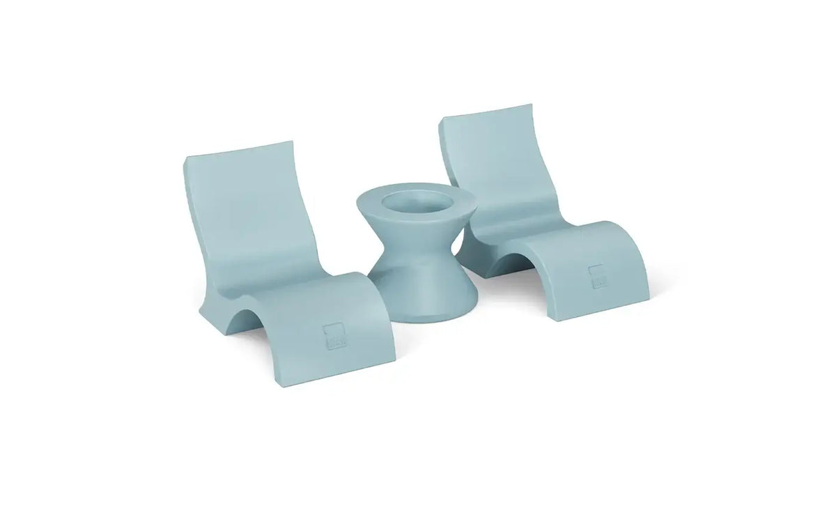 This set, featuring two Signature Lowback Chairs and a Tall Ice Bin Side Table, combines ergonomic design, premium durability, and chic aesthetics to elevate your outdoor oasis.