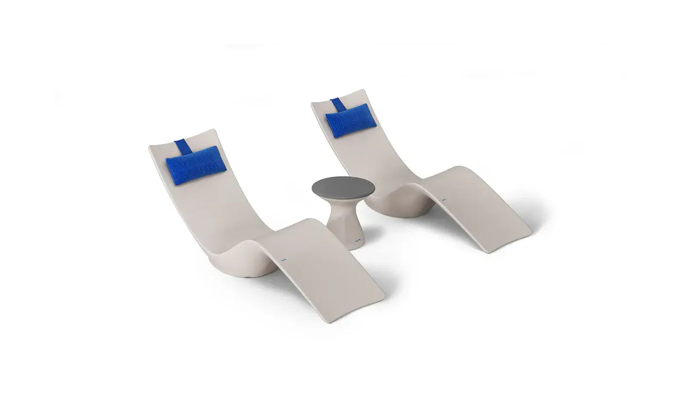 Ledge Lounger Autograph Chaise & Side Table In-Pool Set