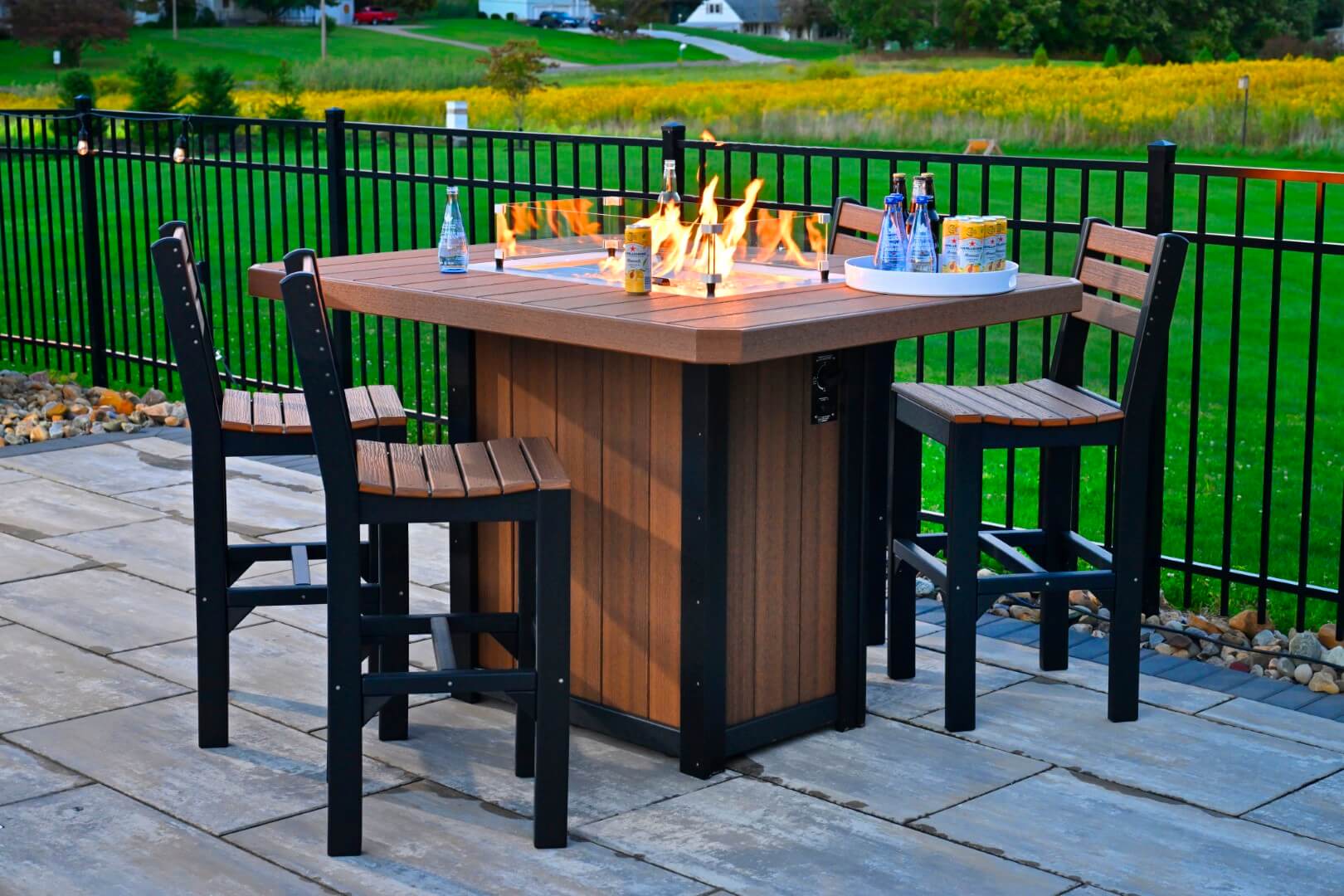 LuxCraft Lumin Fire Table 62" Rectangular