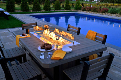 LuxCraft Lumin Fire Table 79" Rectangular
