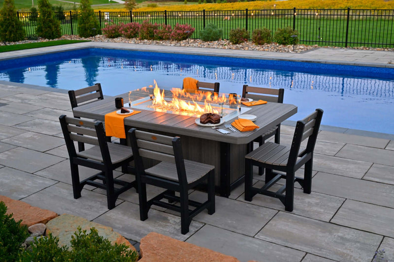 LuxCraft Lumin Fire Table 79" Rectangular