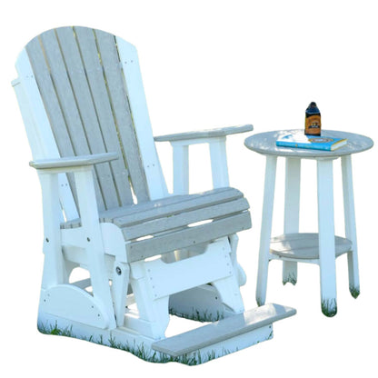 LuxCraft 2' Adirondack Balcony Glider 2-Piece Set
