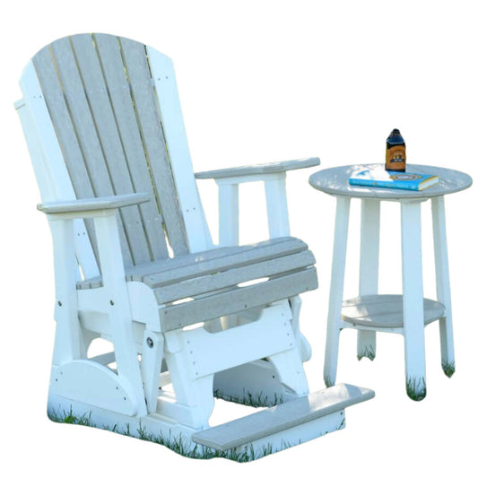 LuxCraft 2' Adirondack Balcony Glider 2-Piece Set