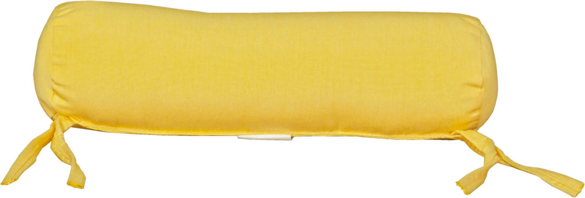 LuxCraft Outdoor Neck Pillow positioned for outdoor lounge accent — all-weather outdoor build