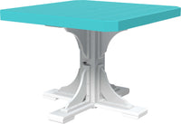 LuxCraft 41" Square Outdoor Dining Table features umbrella hole for added shade and variety of color options
