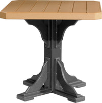 LuxCraft 41" Square Outdoor Dining Table features umbrella hole for added shade and variety of color options