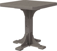 LuxCraft 41" Square Outdoor Dining Table features umbrella hole for added shade and variety of color options