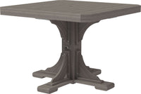 LuxCraft 41" Square Outdoor Dining Table features umbrella hole for added shade and variety of color options
