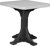 LuxCraft 41" Square Outdoor Dining Table features umbrella hole for added shade and variety of color options