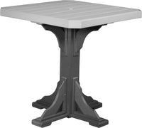LuxCraft 41" Square Outdoor Dining Table features umbrella hole for added shade and variety of color options