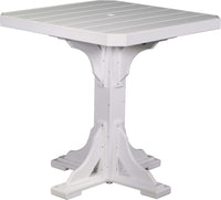 LuxCraft 41" Square Outdoor Dining Table features umbrella hole for added shade and variety of color options