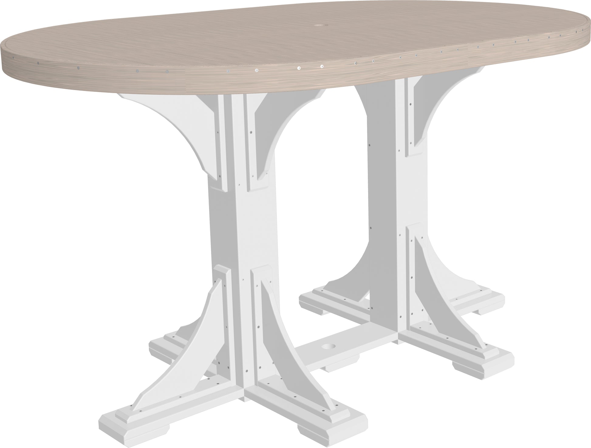 LuxCraft 4' x 6' Oval Table