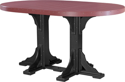 LuxCraft 4' x 6' Oval Table