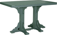 LuxCraft 6-foot rectangular Outdoor Dining Table features umbrella hole for added shade and variety of color options