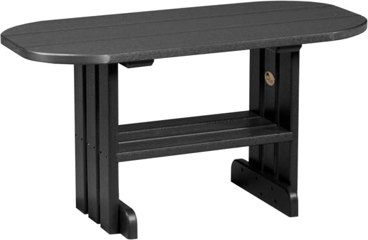 LuxCraft Outdoor Coffee Table in Black — recycled poly outdoor chair for outdoor patio seating