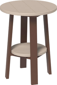 LuxCraft 28" outdoor end table made with all-weather materials