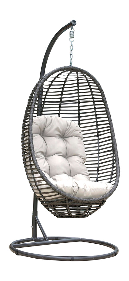 Panama Jack Graphite 2-Piece Hanging Chair with Cushion