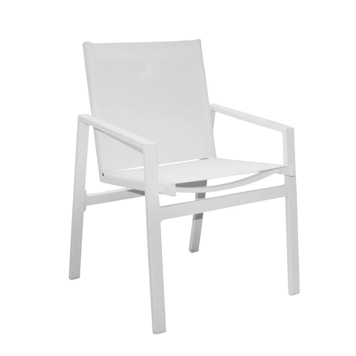 Panama Jack outdoor stackable armchair made with strong powder-coated finish resistant to corroding and scratching
