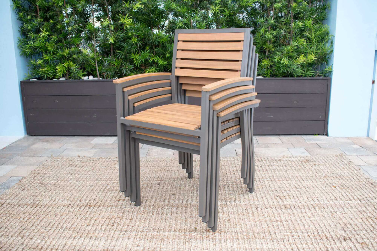 Panama Jack Grade-A Teak wood outdoor dining armchair