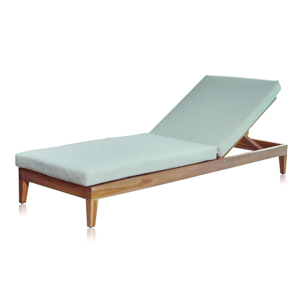 Panama Jack Grade-A Teak wood outdoor chaise lounge with cushion
