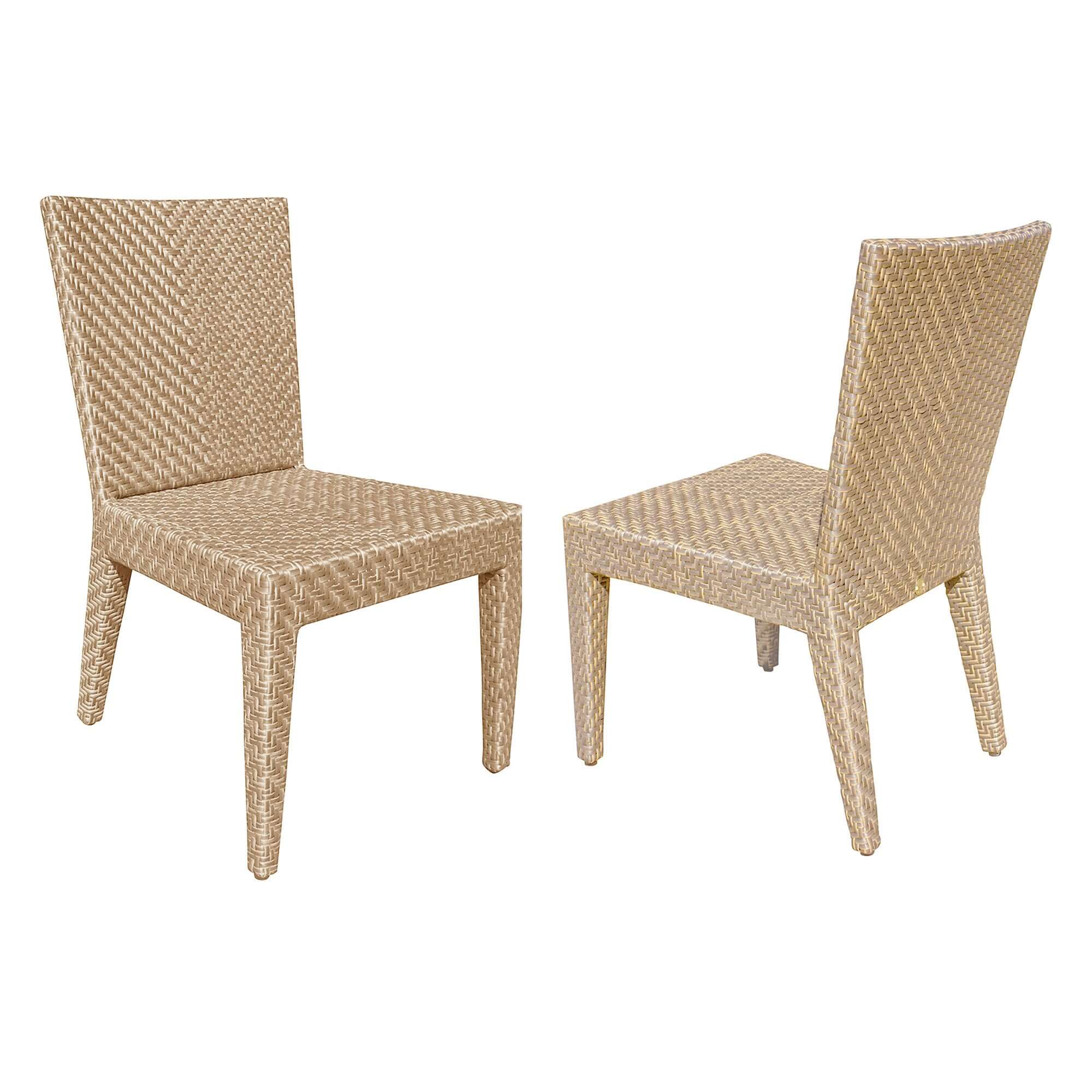 Austin Wicker Dining Side Chairs Set of 2 | Panama Jack – Go Time Patio