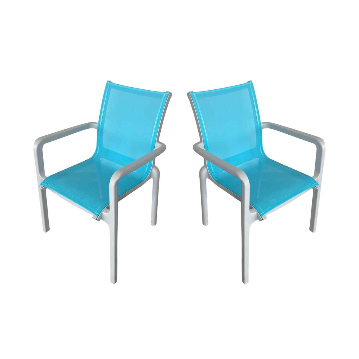 Panama Jack weather-resistant outdoor dining armchairs set of 2 that are stackable