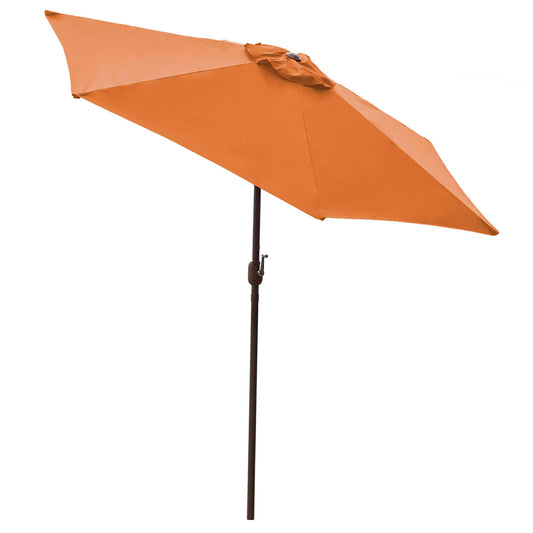 Panama Jack Orange 9 Ft Aluminum Patio Umbrella with Crank