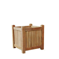 Anderson Teak 18" Square Outdoor Wooden Planter Box