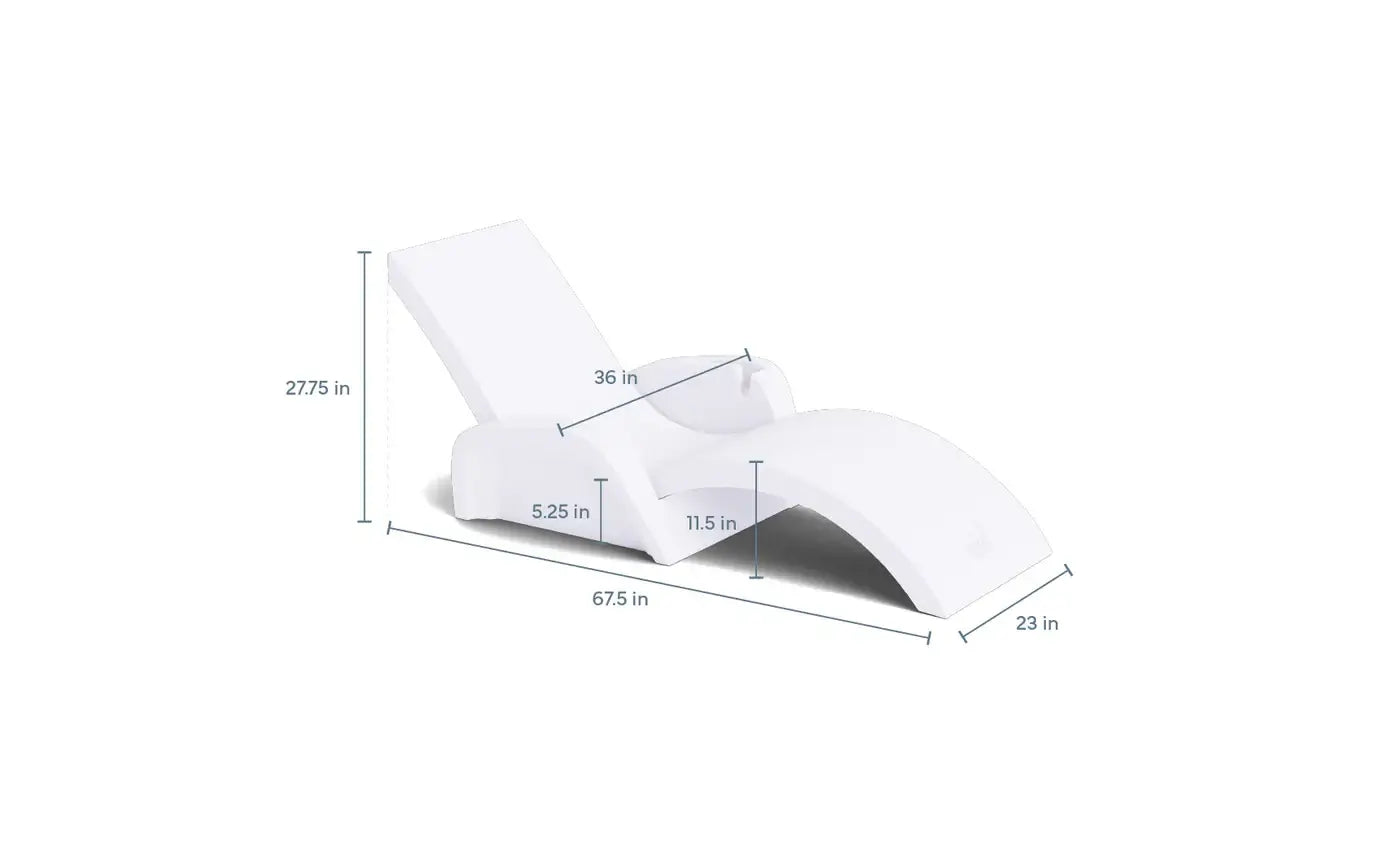 Signature Chaise & Armrest Console In-Pool Lounge Set (view 7)