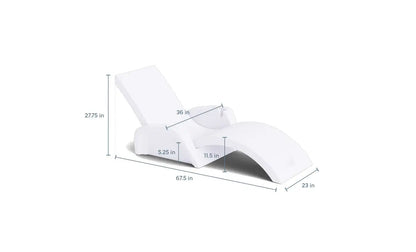 Signature Chaise & Armrest Console In-Pool Lounge Set (view 7)