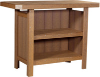 LuxCraft Outdoor Serving Bar 5-Piece Set includes 4 outdoor bar stools