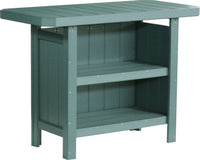 LuxCraft Outdoor Serving Bar 5-Piece Set includes 4 outdoor bar stools