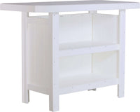 LuxCraft Outdoor Serving Bar 5-Piece Set includes 4 outdoor bar stools