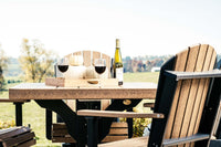 LuxCraft 41" Square Table 5-Piece Dining Set (Adirondack Arm Chairs)