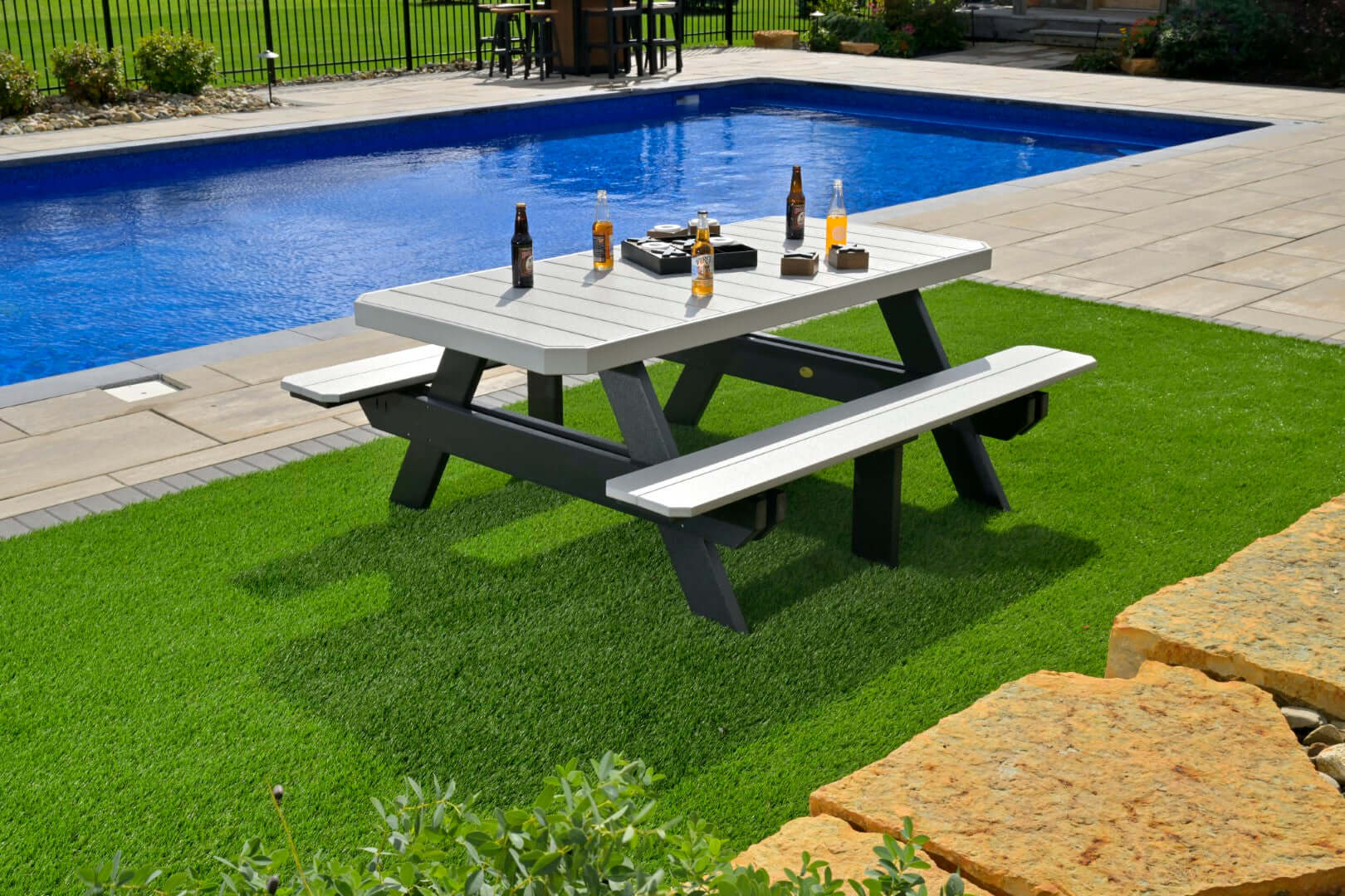 LuxCraft 6' Rectangular Picnic Table