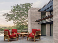 Anderson Teak Brianna 6-Piece Outdoor Deep Seating Set made with premium Grade-A teak wood