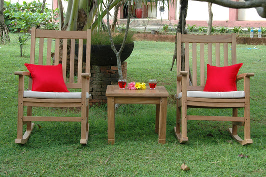 Anderson Teak Palm Beach Rocking Chair 3-Piece Set